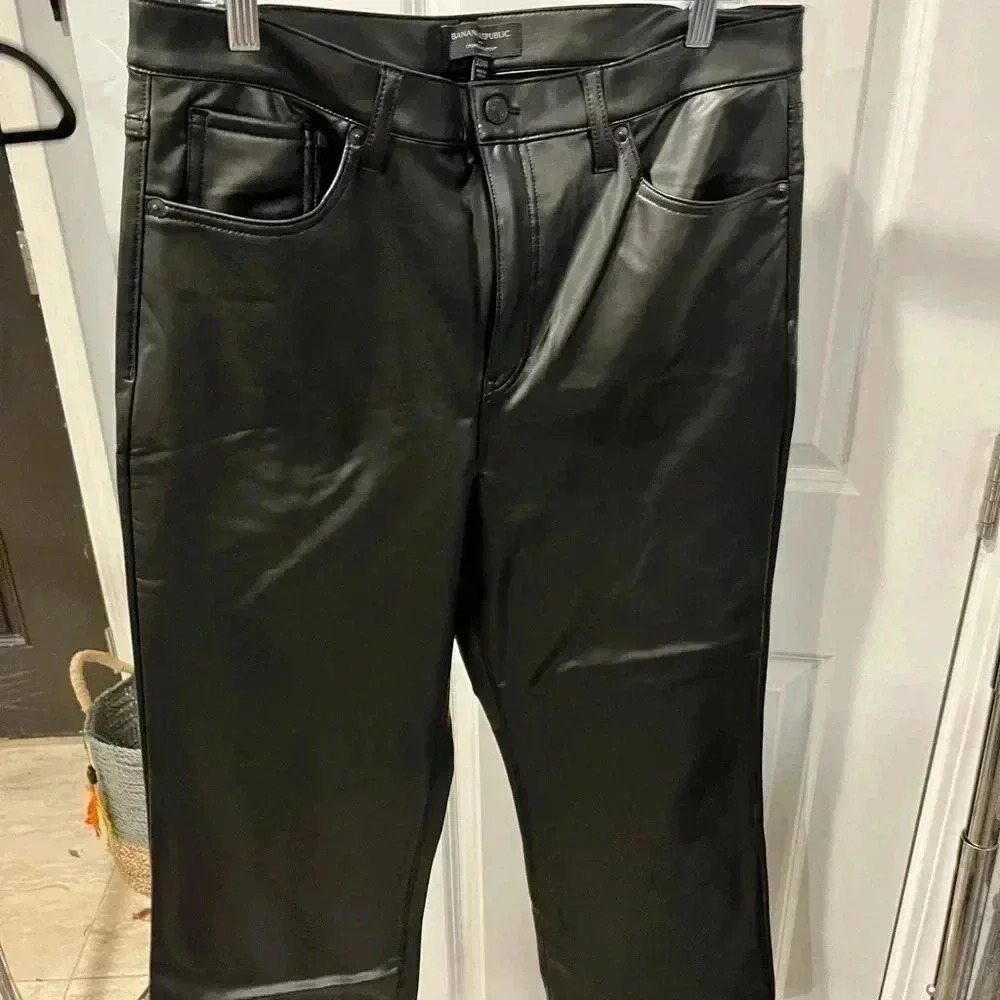 BR Faux Leather Pants - Size 14